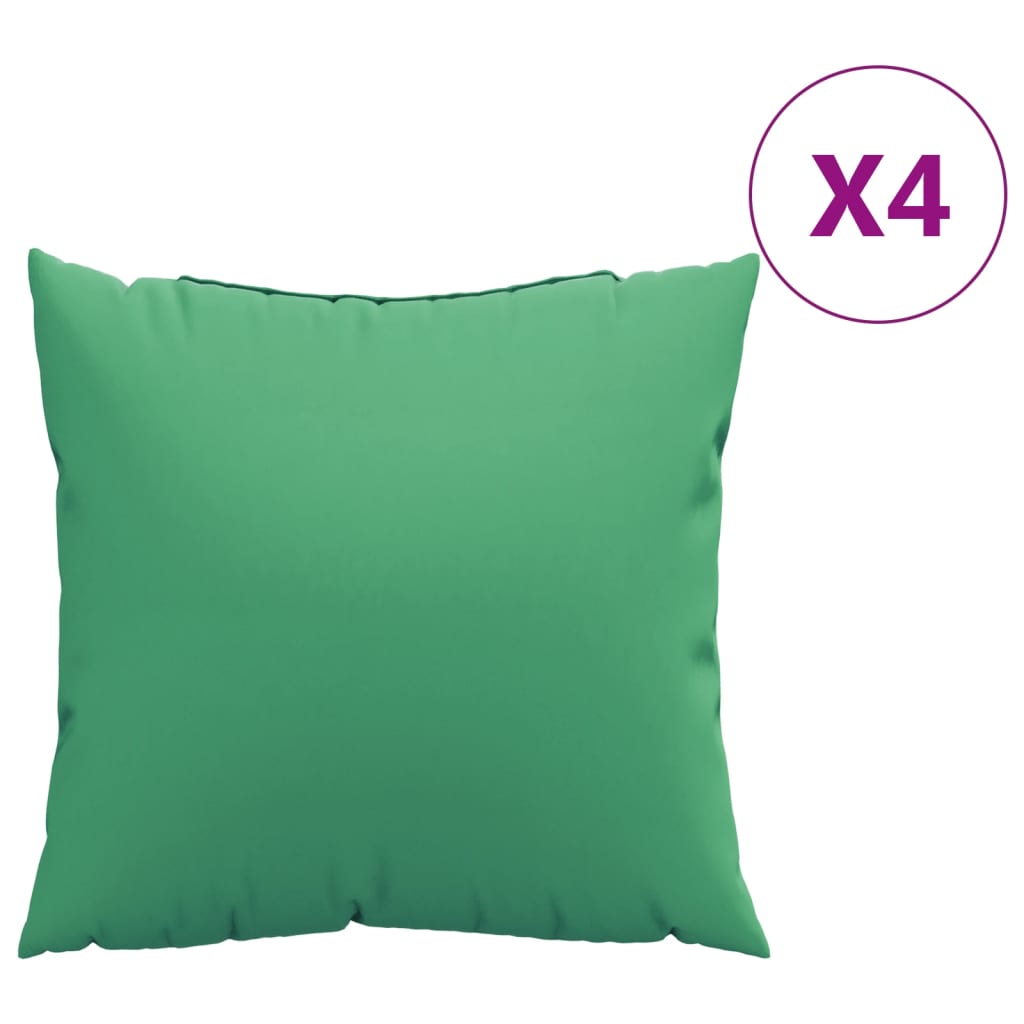 Couch cushions 4 pcs. Green 60x60 cm Fabric