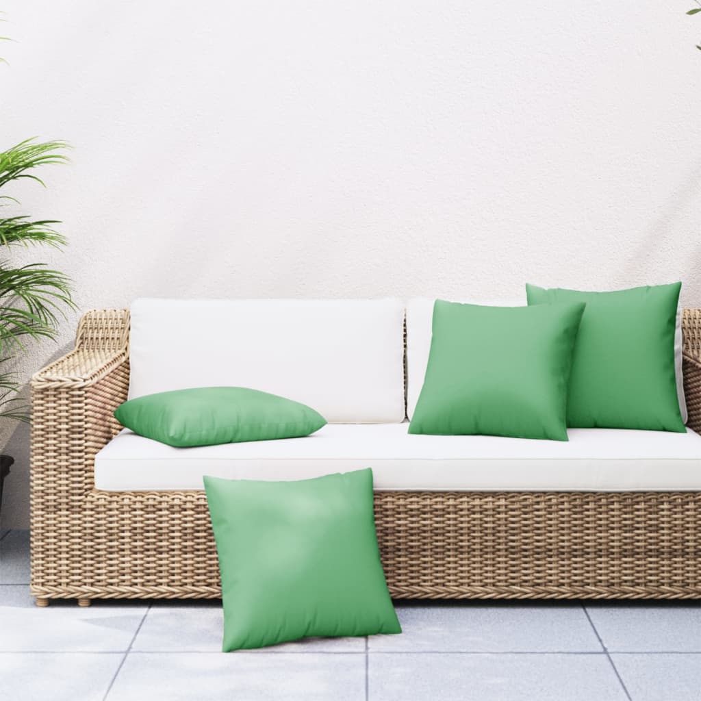 Couch cushions 4 pcs. Green 60x60 cm Fabric