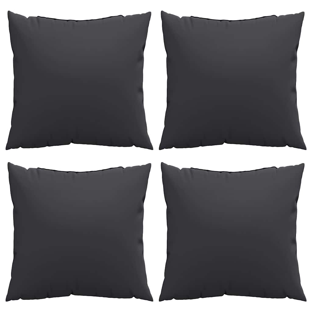Sofa Cushions 4 pcs. Black 60x60 cm Fabric