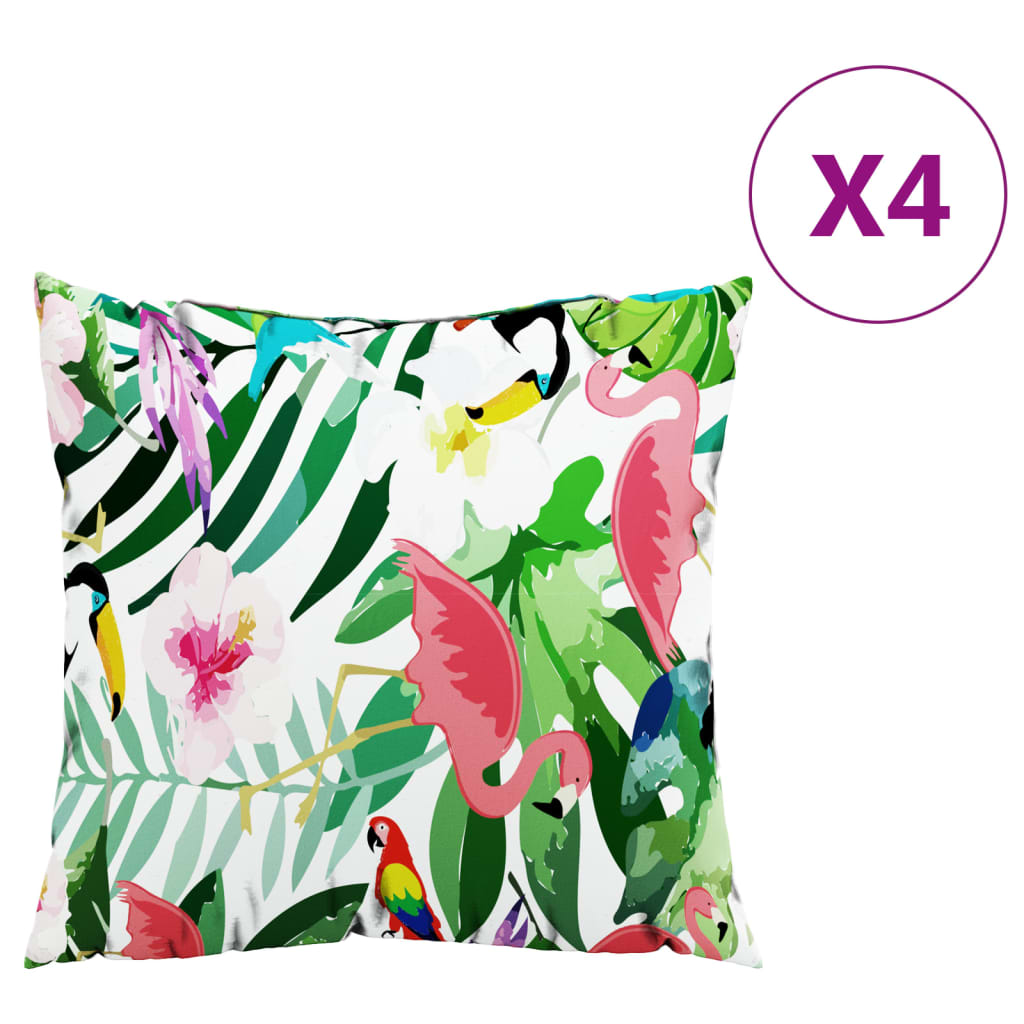Cushion Covers, Set of 4, Multicolored, 60x60 cm, Fabric