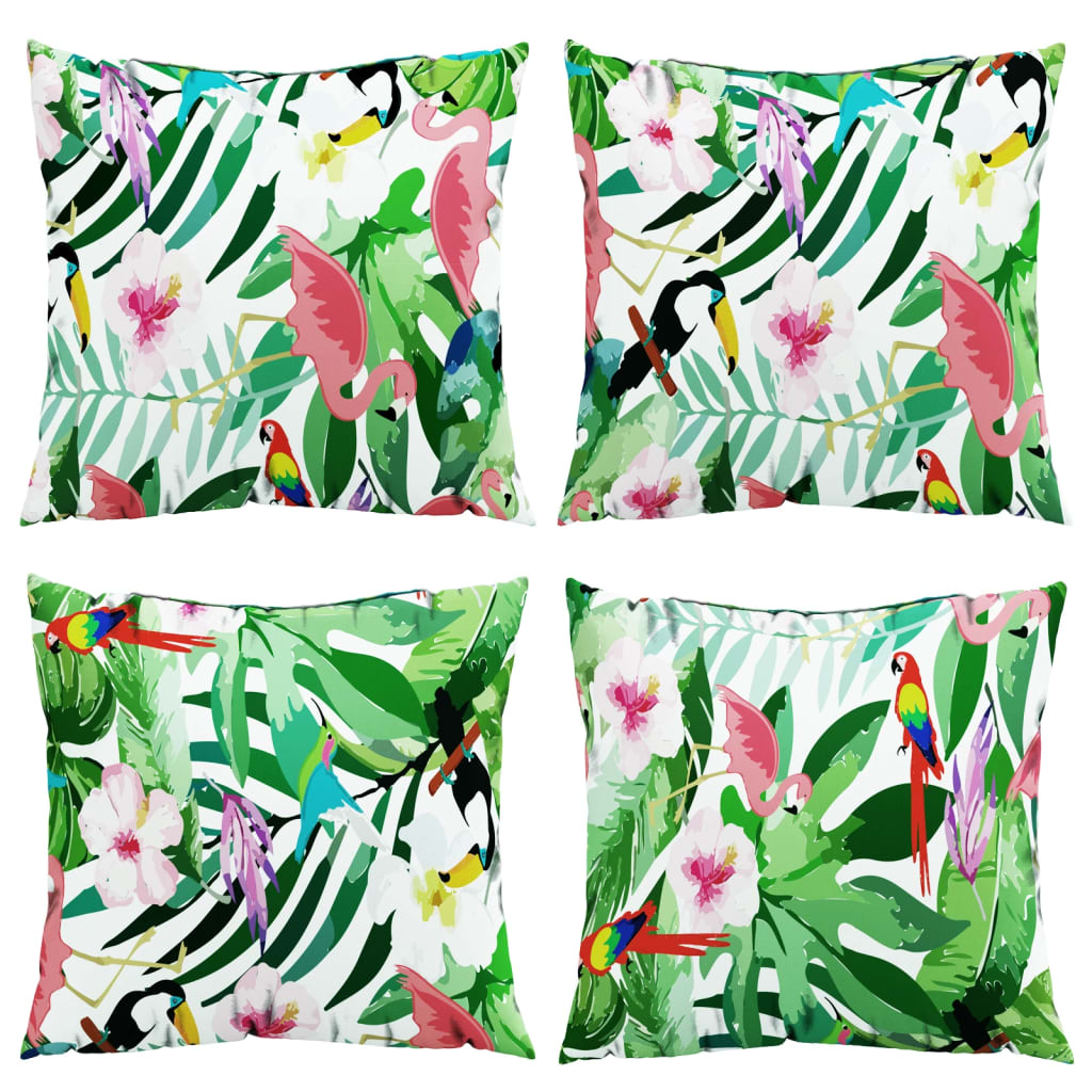 Cushion Covers, Set of 4, Multicolored, 60x60 cm, Fabric