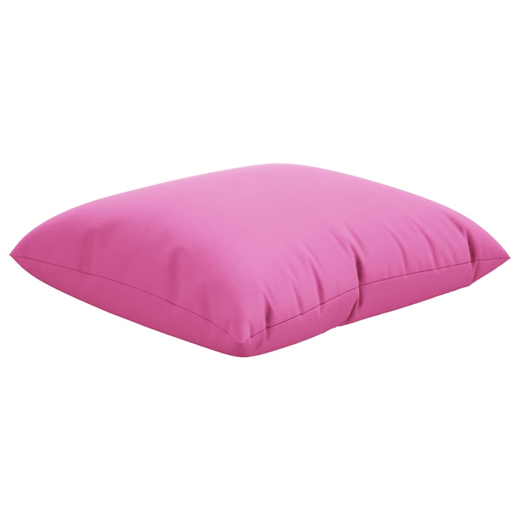 Scatter Pillows Solid 4 pcs Pink 60 x 60 cm Polyester fabric