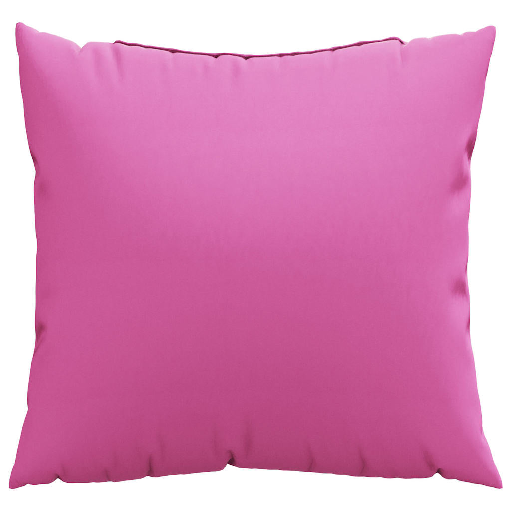 Scatter Pillows Solid 4 pcs Pink 60 x 60 cm Polyester fabric