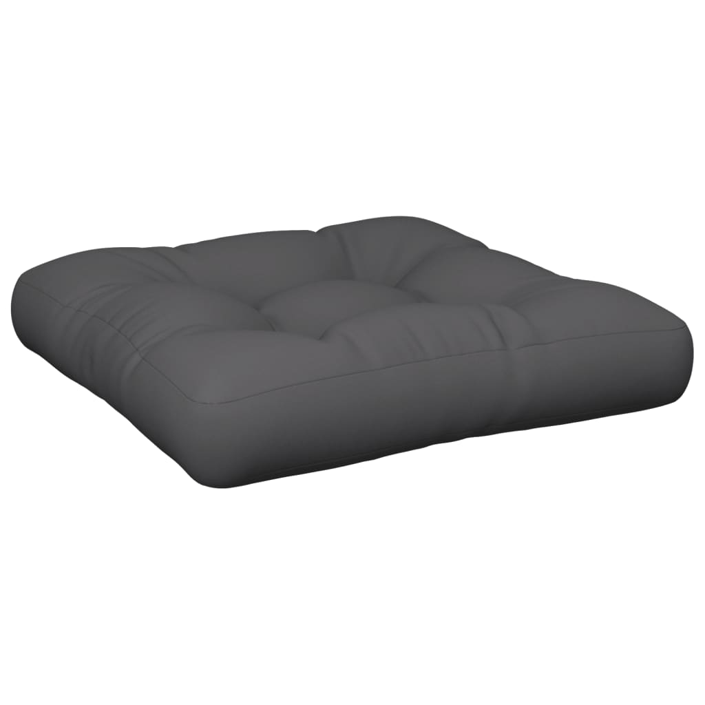 Palettenkissen Anthrazit 50x50x12 cm Stoff