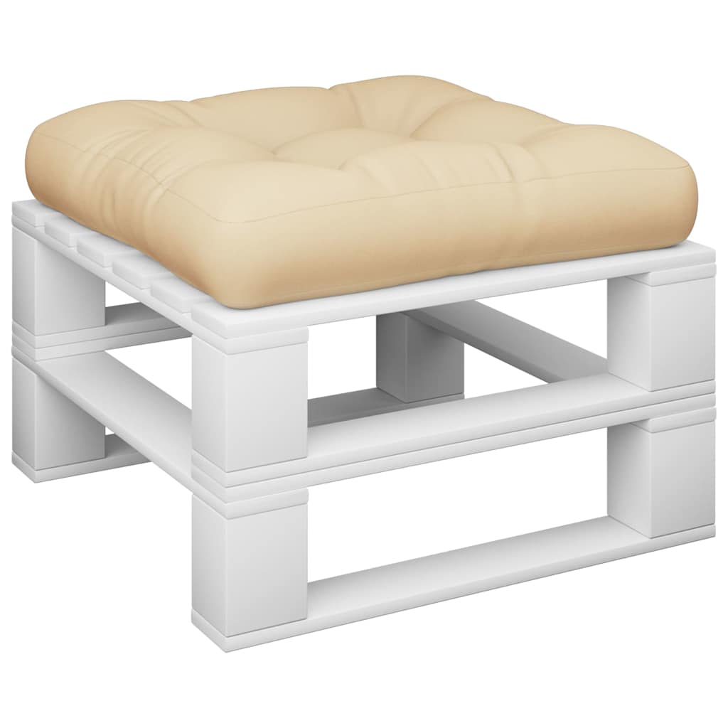 Pallet Cushion Beige 50x50x12 cm Fabric