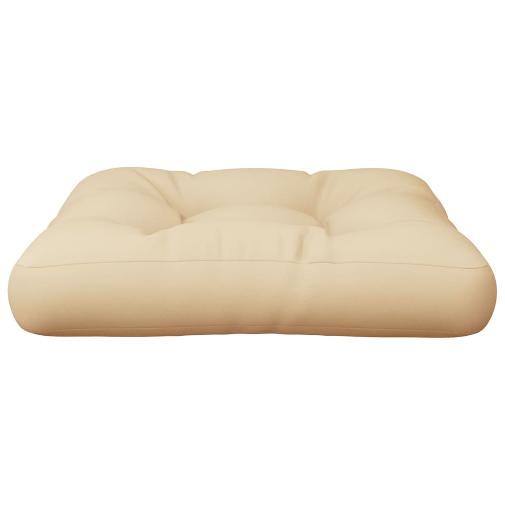 Pallet Cushion Beige 50x50x12 cm Fabric