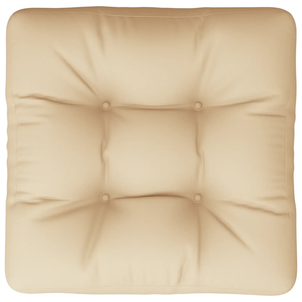 Pallet Cushion Beige 50x50x12 cm Fabric