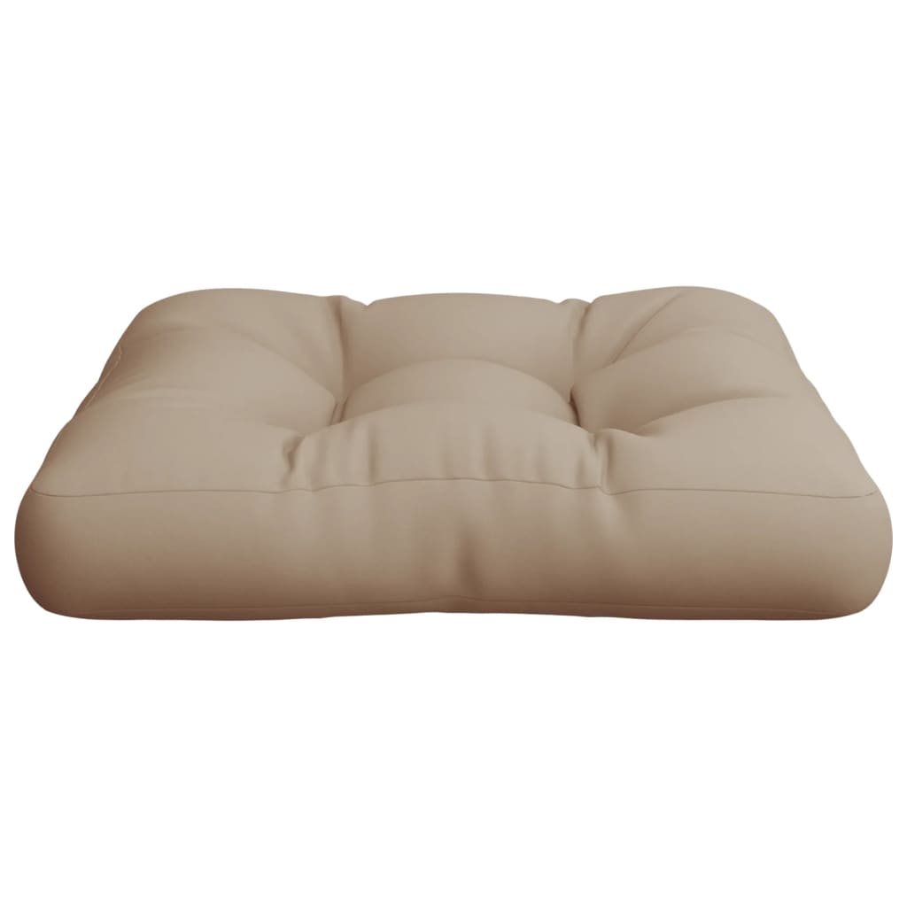 Pallet Cushion Taupe 50x50x12 cm Fabric