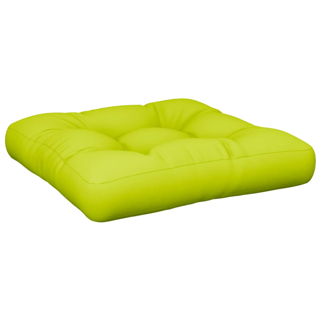 Coussin de palette vert vif 50x50x12 cm Tissu