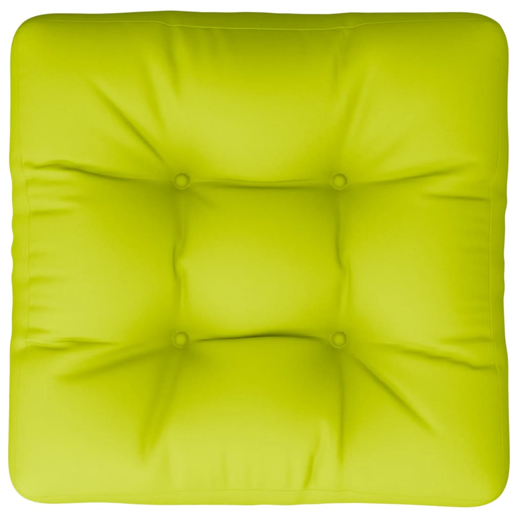 Coussin de palette vert vif 50x50x12 cm Tissu