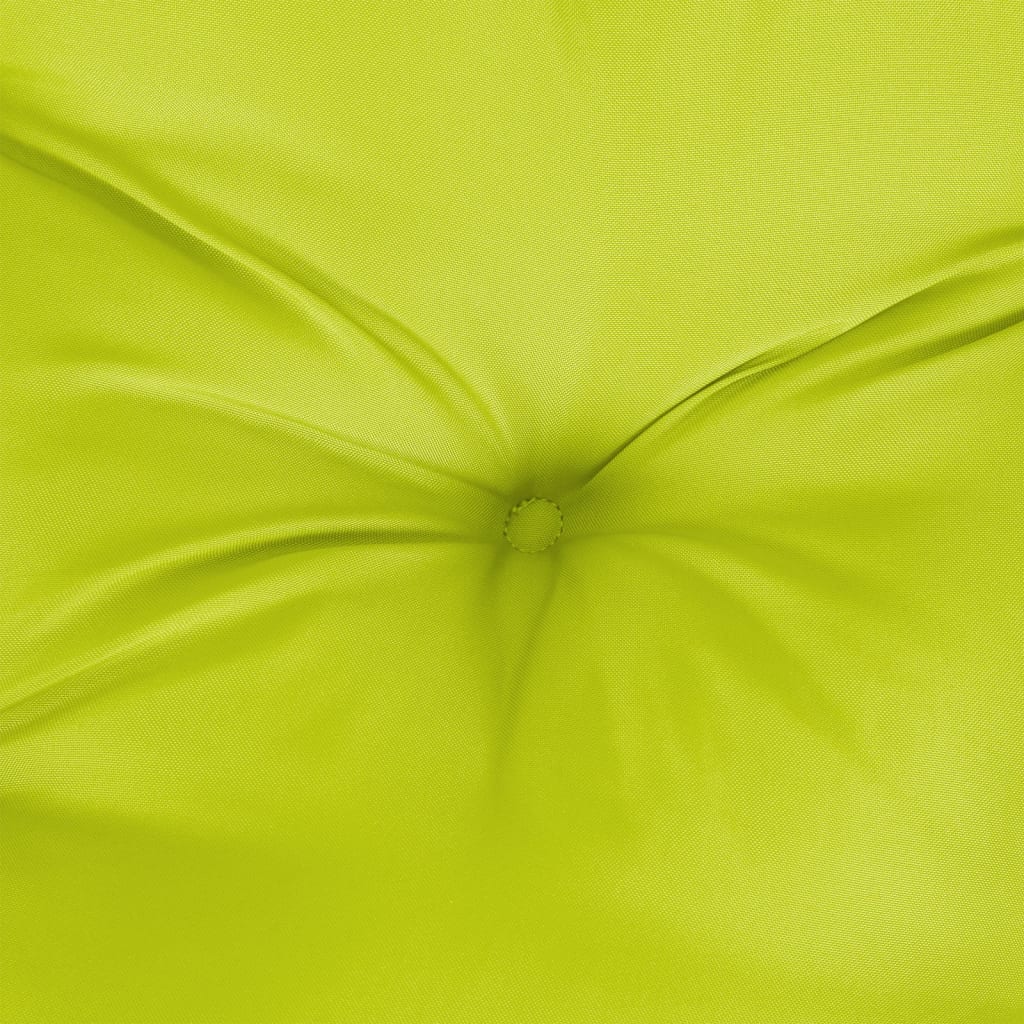 Coussin de palette vert vif 50x50x12 cm Tissu