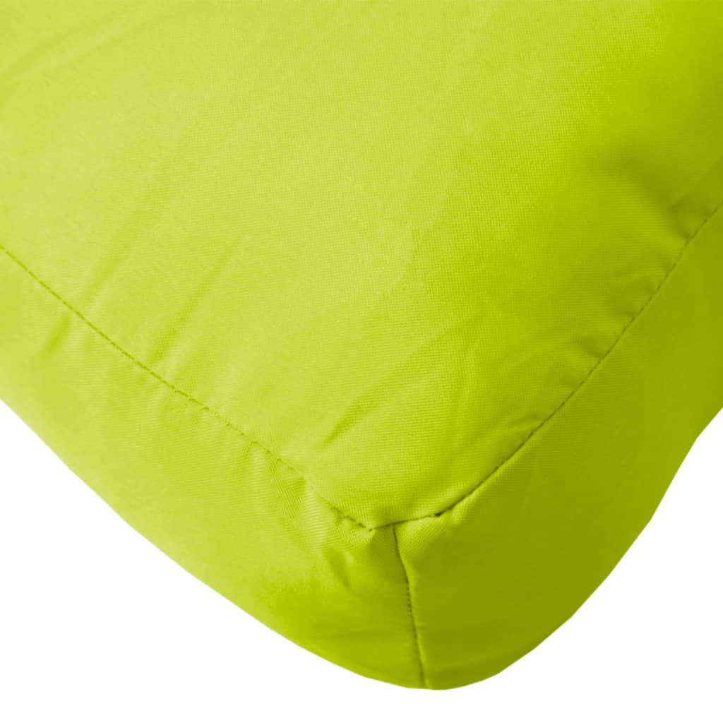 Coussin de palette vert vif 50x50x12 cm Tissu