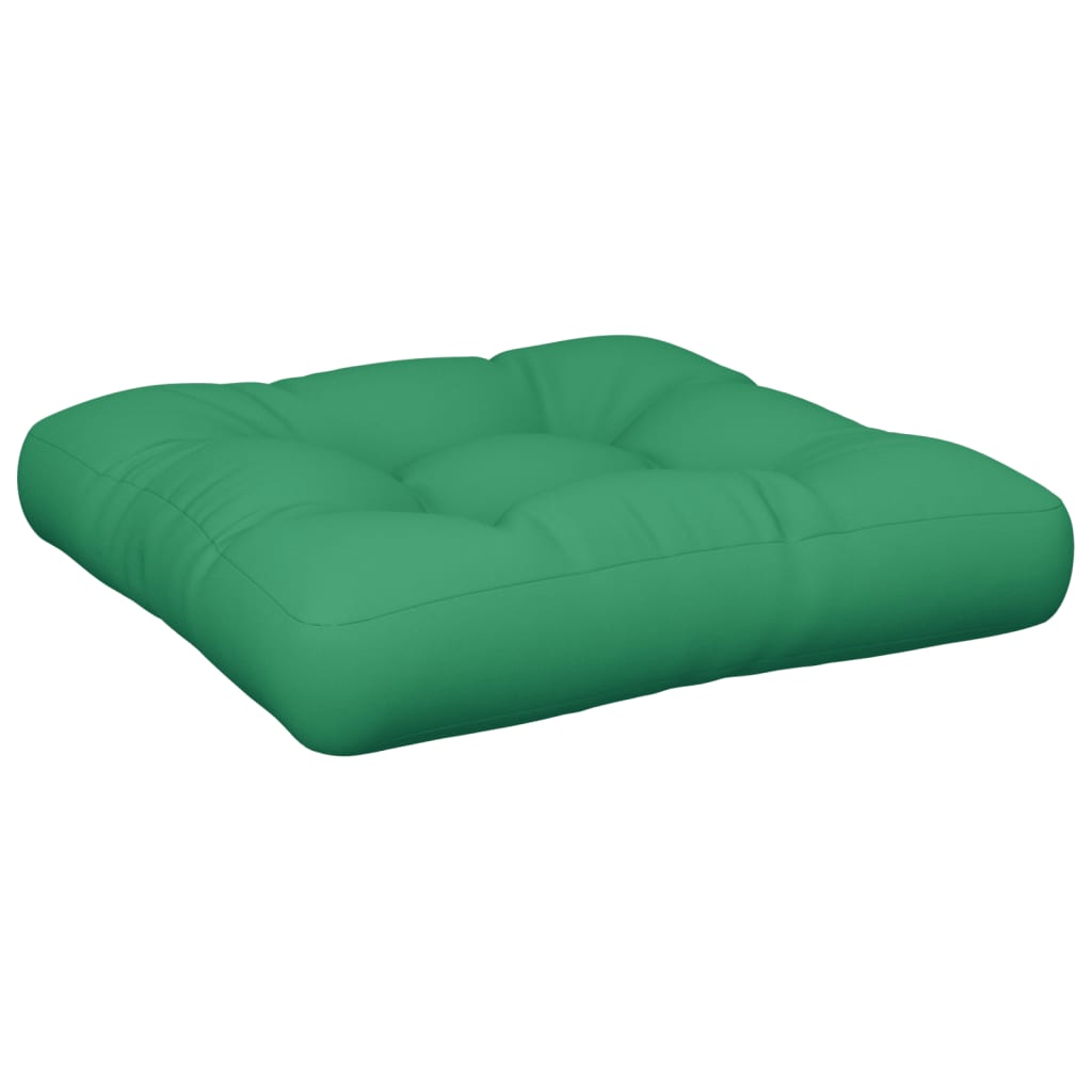 Green Pallet Cushion 60x60x12 cm Fabric