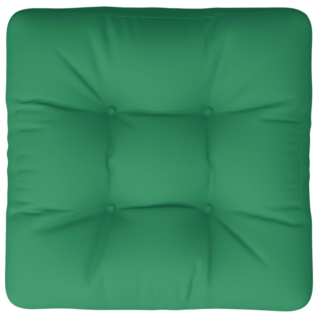 Green Pallet Cushion 60x60x12 cm Fabric