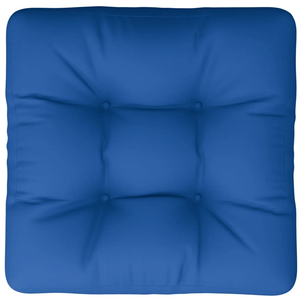 Coussin de palette bleu roi 60x60x12 cm Tissu