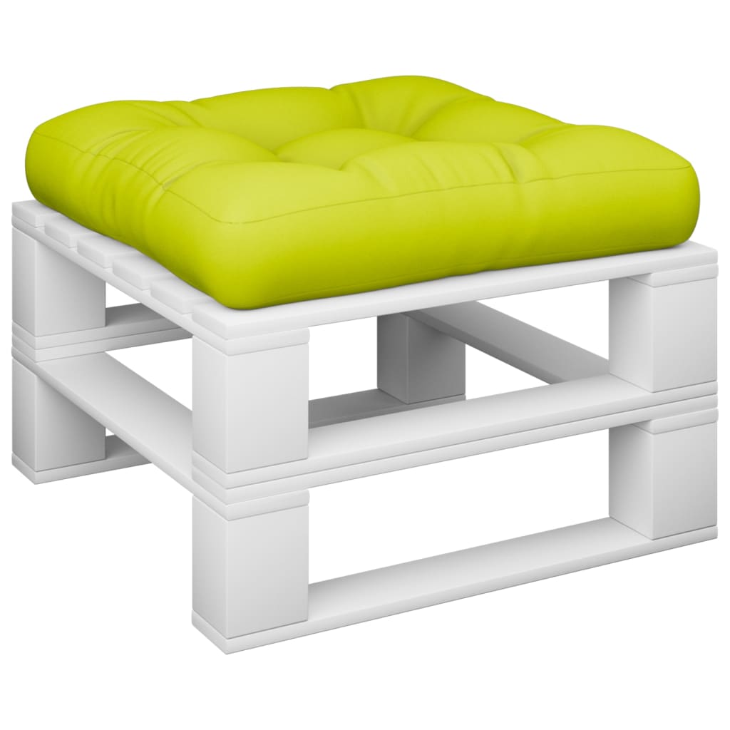 Pallet cushion bright green 60x60x12 cm fabric