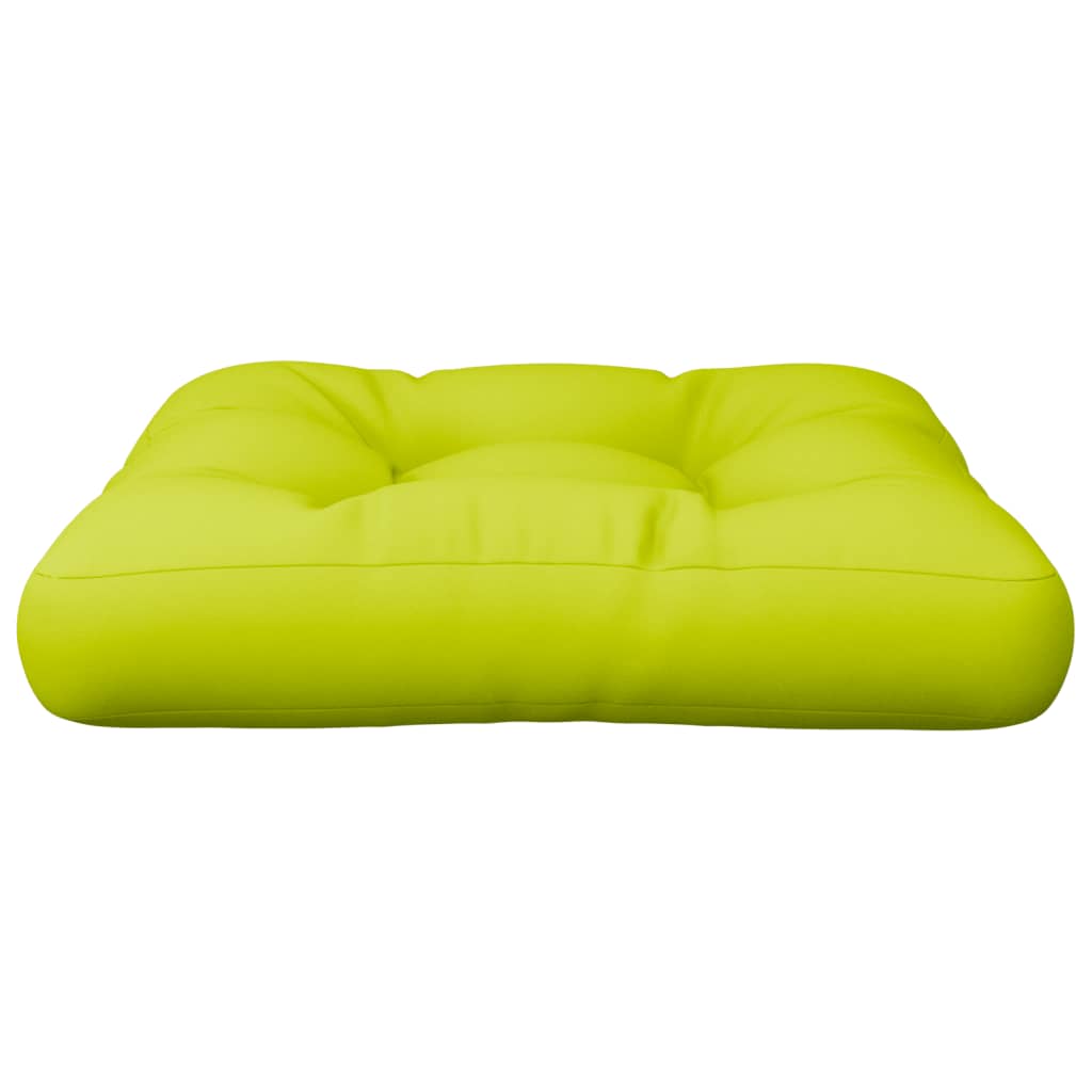 Pallet cushion bright green 60x60x12 cm fabric