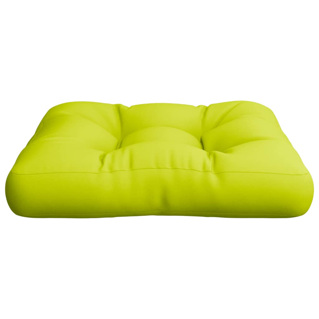 Pallet cushion bright green 60x60x12 cm fabric