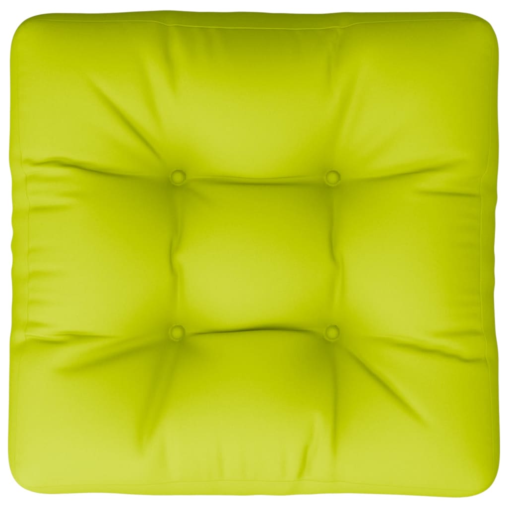 Pallet cushion bright green 60x60x12 cm fabric