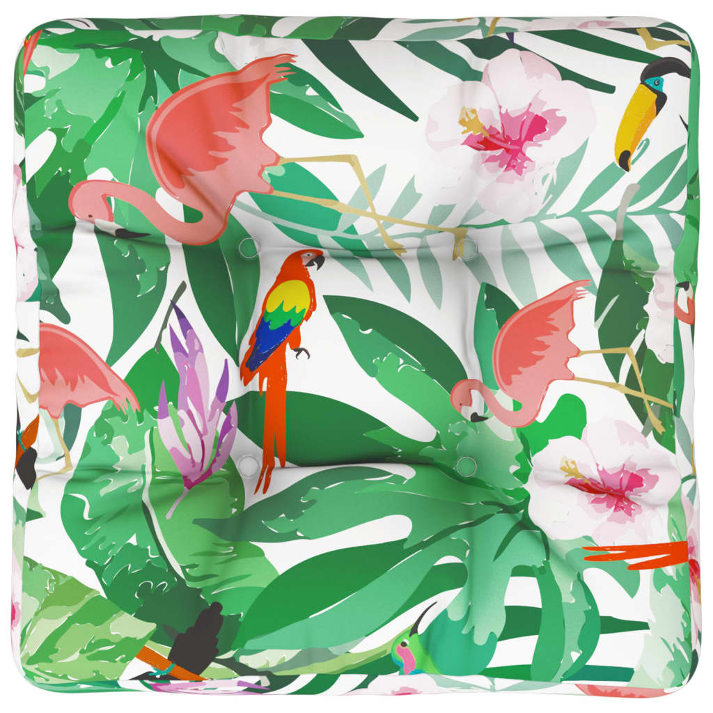 Coussin de palette multicolore 60x60x12 cm Tissu