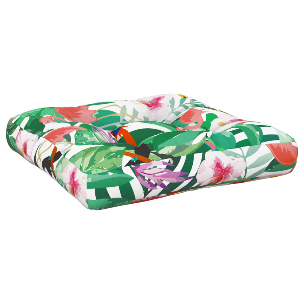 Coussin de palette multicolore 60x60x12 cm Tissu