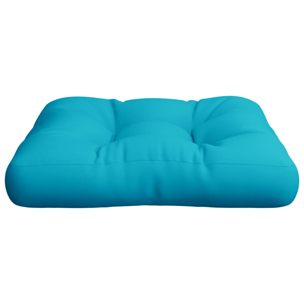 Coussin de palette Turquoise 60x60x12 cm Tissu