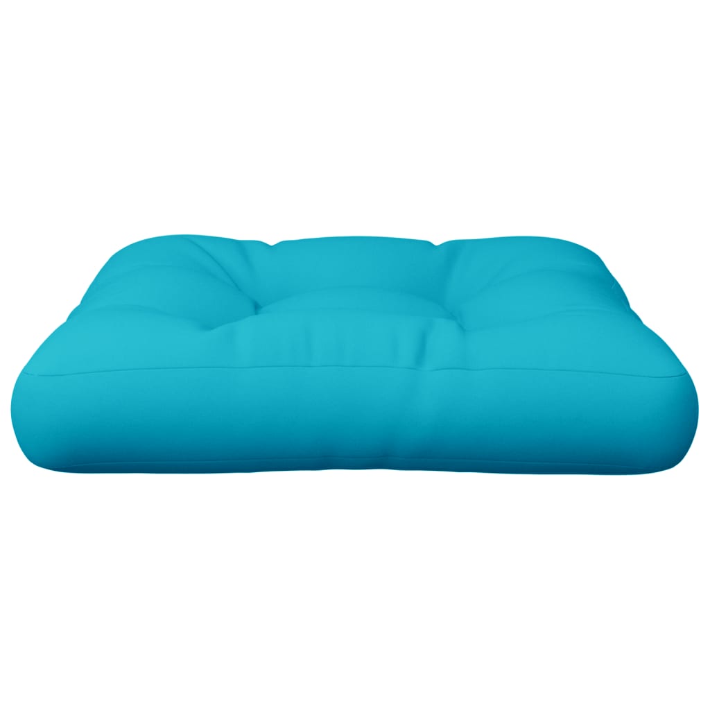 Coussin de palette Turquoise 60x60x12 cm Tissu