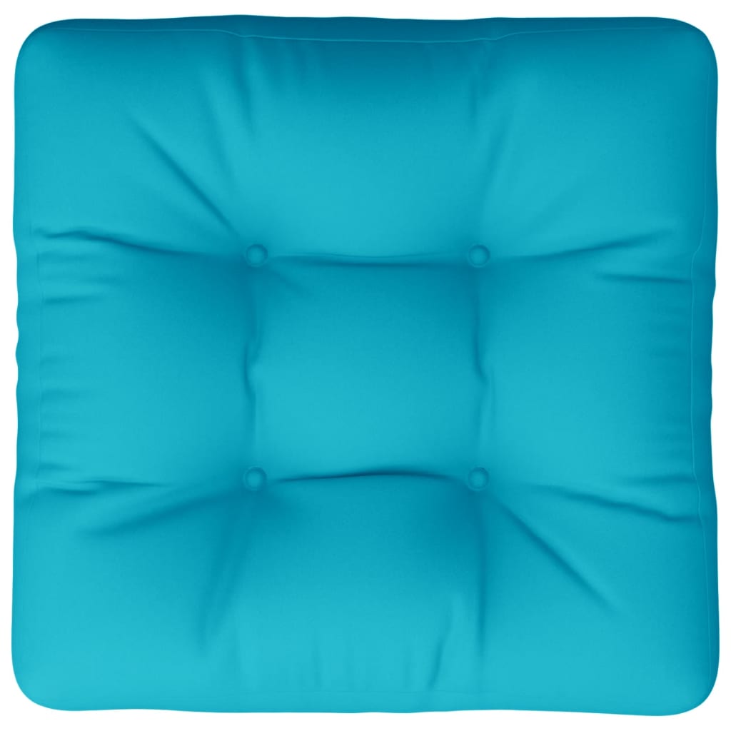 Coussin de palette Turquoise 60x60x12 cm Tissu