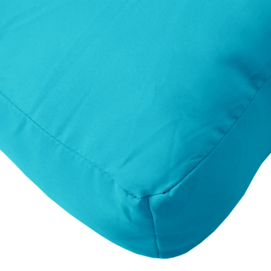 Coussin de palette Turquoise 60x60x12 cm Tissu