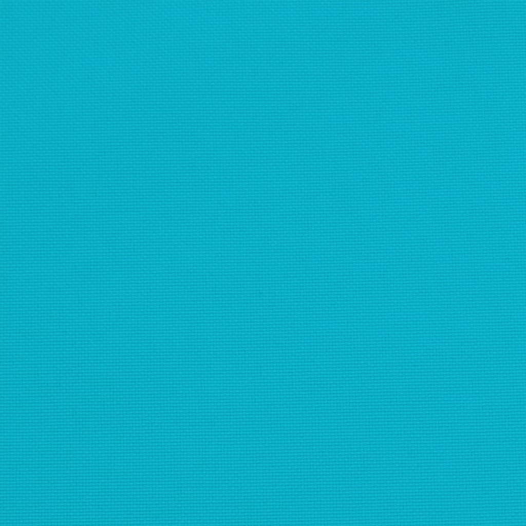 Coussin de palette Turquoise 60x60x12 cm Tissu