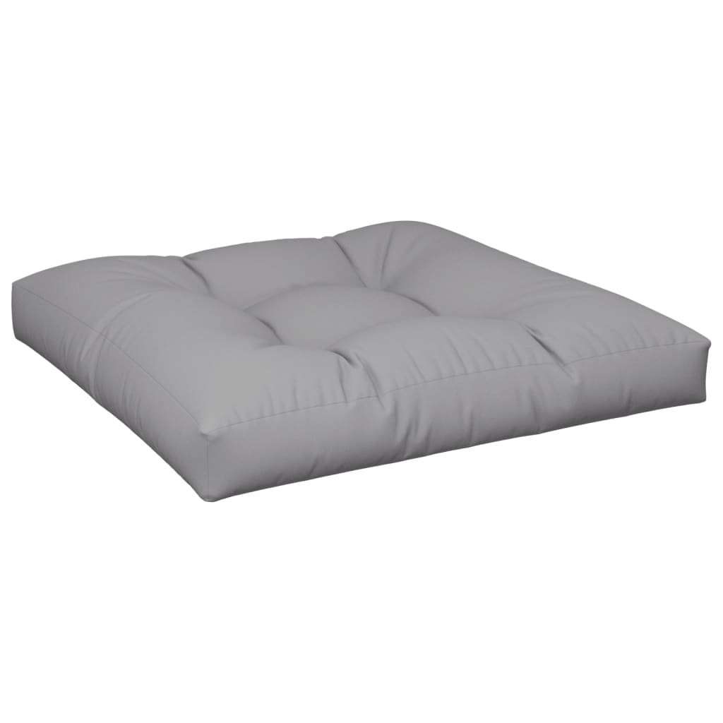 Coussin de palette gris 70x70x12 cm en tissu