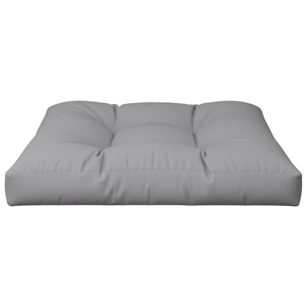Coussin de palette gris 70x70x12 cm en tissu