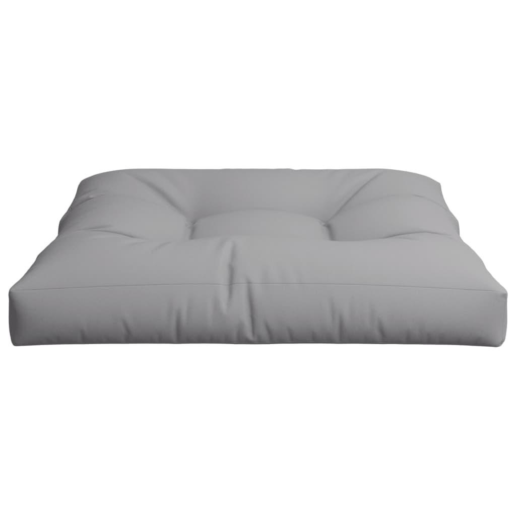 Coussin de palette gris 70x70x12 cm en tissu