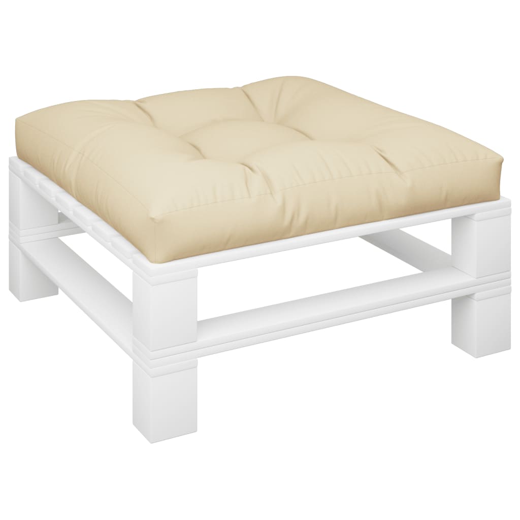 Coussin pour canapé palette beige 70x70x12 cm