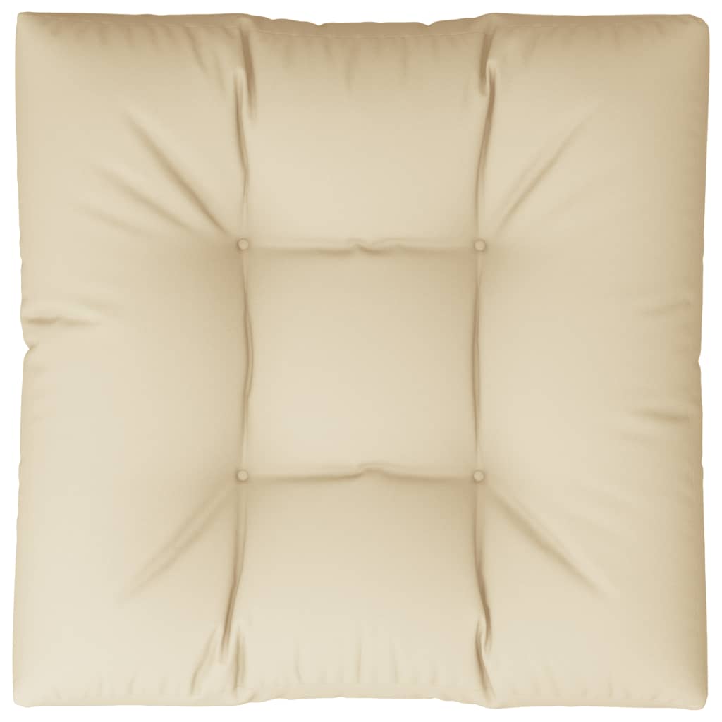 Coussin pour canapé palette beige 70x70x12 cm