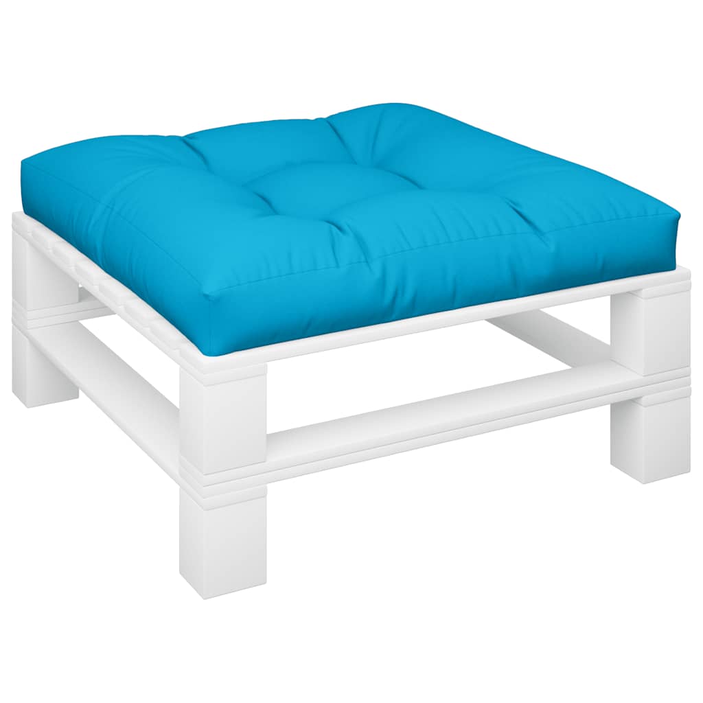 Palettenkissen Blau 70x70x12 cm Stoff