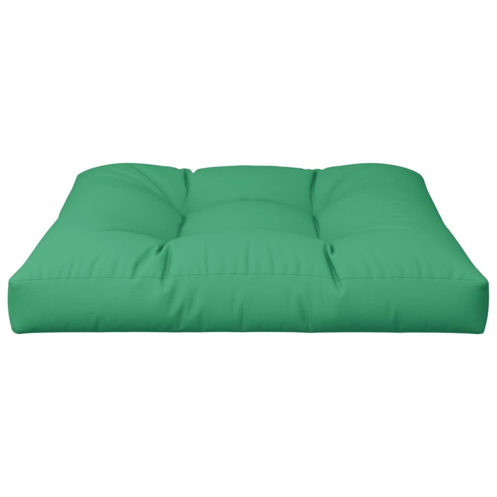 Pallet Cushion Green 70x70x12 cm Fabric