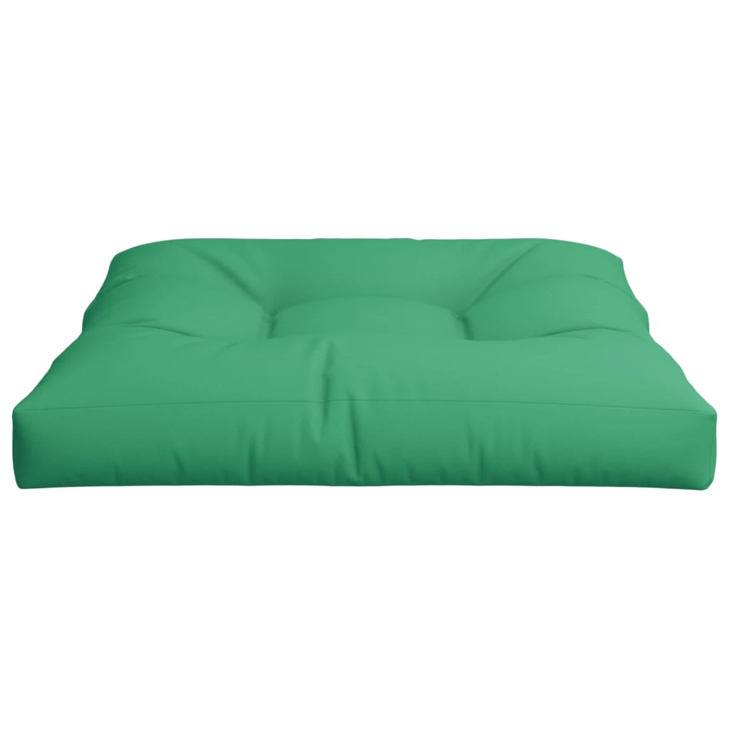 Pallet Cushion Green 70x70x12 cm Fabric