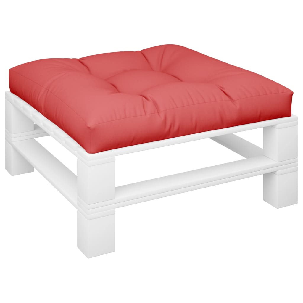 Red pallet cushion 70x70x12 cm fabric