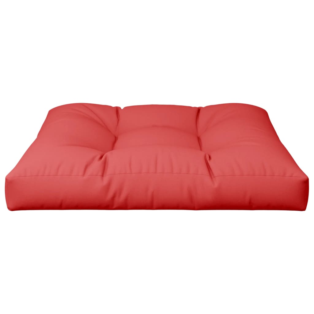 Red pallet cushion 70x70x12 cm fabric