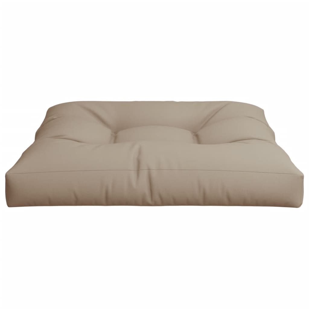 Palettenkissen Taupe 70x70x12 cm Stoff