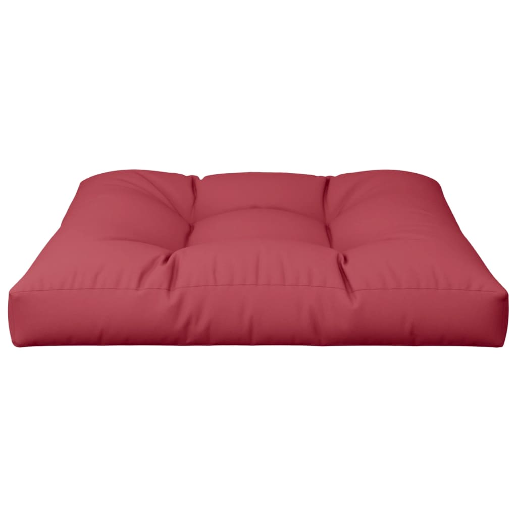 Pallet Cushion Wine Red 70x70x12 cm Fabric