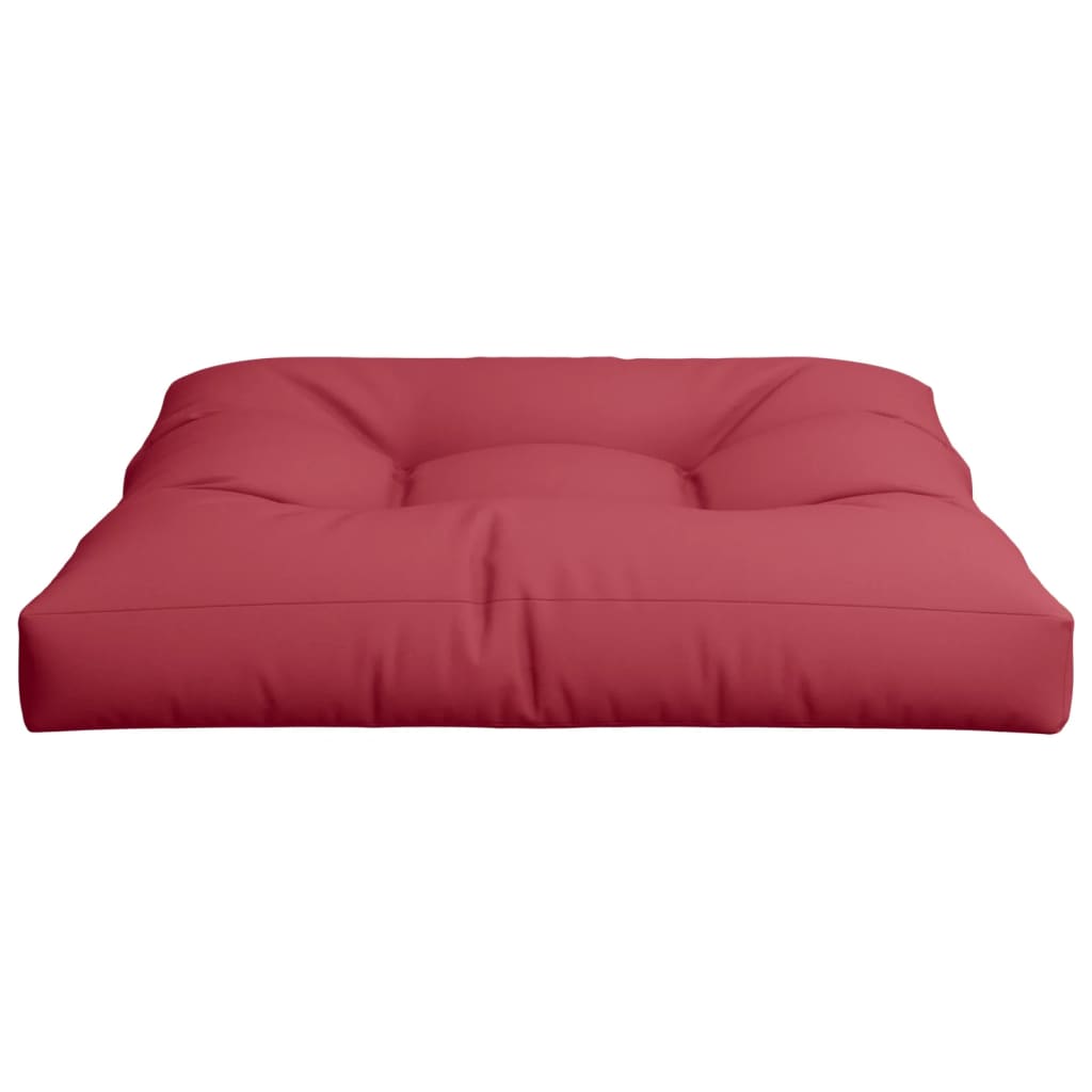 Pallet Cushion Wine Red 70x70x12 cm Fabric