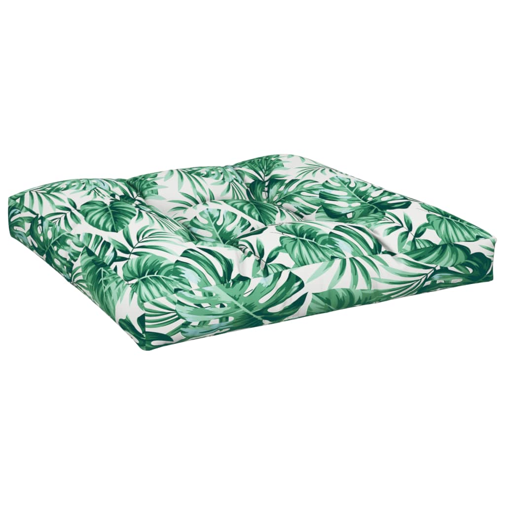 Pallet Sofa Cushion Leaf Pattern 70x70x12 cm