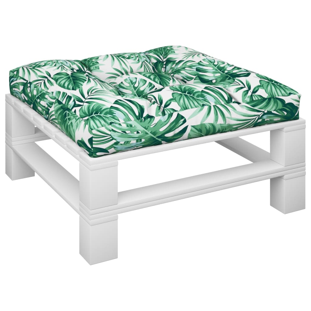 Pallet Sofa Cushion Leaf Pattern 70x70x12 cm
