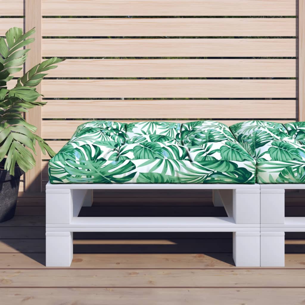 Pallet Sofa Cushion Leaf Pattern 70x70x12 cm