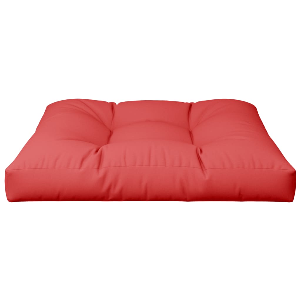 Coussin de palette Rouge 80x80x12 cm Tissu