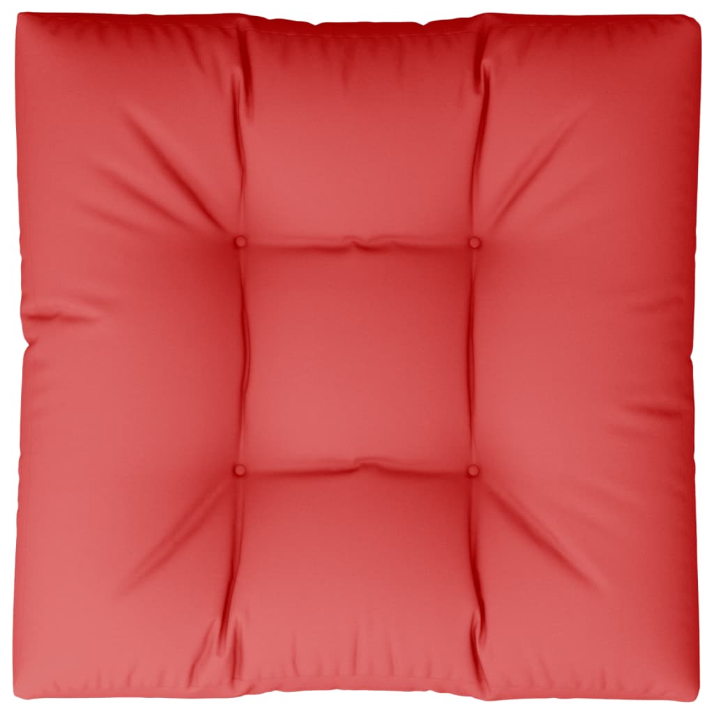 Coussin de palette Rouge 80x80x12 cm Tissu