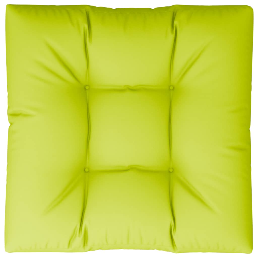 Coussin de palette vert vif 80x80x12 cm Tissu