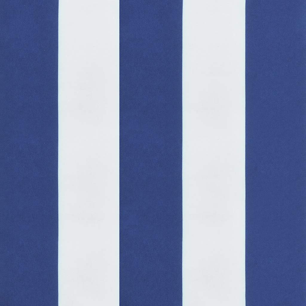 Coussin de palette bleu rayé blanc 80x80x12 cm Tissu